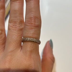 Pandora Rose Gold Sparkling Ring